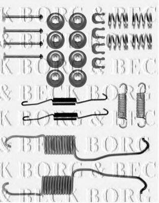 BORG & BECK BBK6317 Комплектующие, колодки дискового тормоза