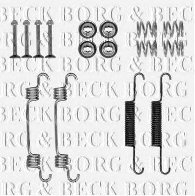 Комплектующие, колодки дискового тормоза BORG & BECK BBK6318
