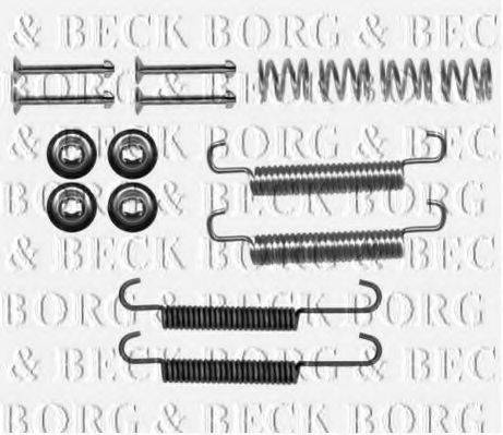 Комплектующие, колодки дискового тормоза BORG & BECK BBK6320