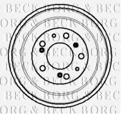 Тормозной барабан BORG & BECK BBR7011