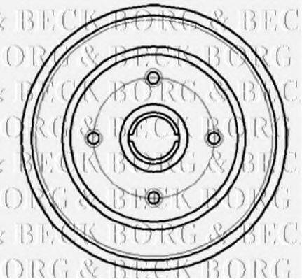 BORG & BECK BBR7044 Тормозной барабан