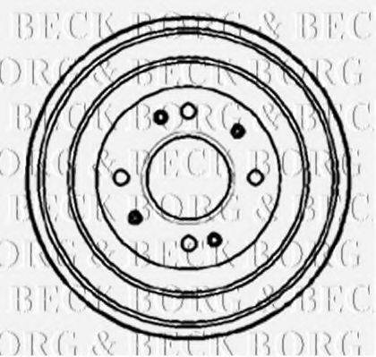 Тормозной барабан BORG & BECK BBR7078