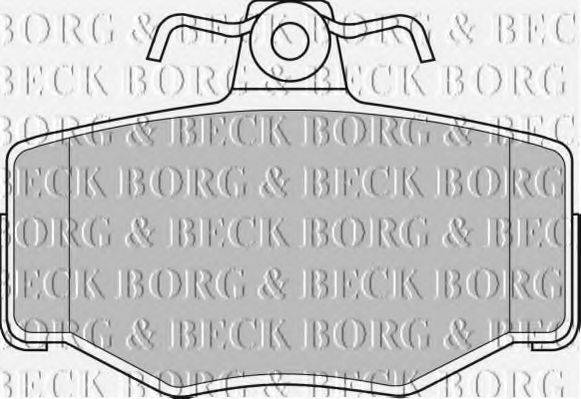 BORG & BECK BBP1673 Комплект тормозных колодок, дисковый тормоз