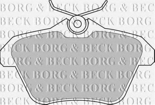 Комплект тормозных колодок, дисковый тормоз BORG & BECK BBP1699