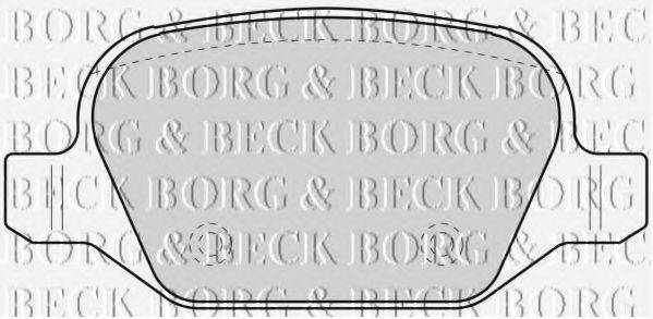 BORG & BECK BBP1776 Комплект тормозных колодок, дисковый тормоз