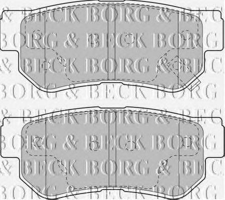 BORG & BECK BBP1787 Комплект тормозных колодок, дисковый тормоз