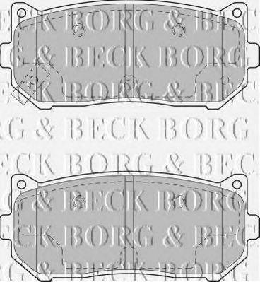 BORG & BECK BBP1793 Комплект тормозных колодок, дисковый тормоз