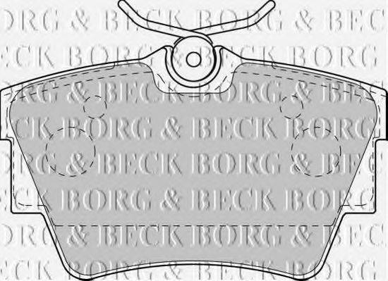 BORG & BECK BBP1813 Комплект тормозных колодок, дисковый тормоз