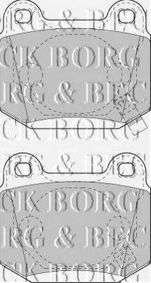 Комплект тормозных колодок, дисковый тормоз BORG & BECK BBP1907