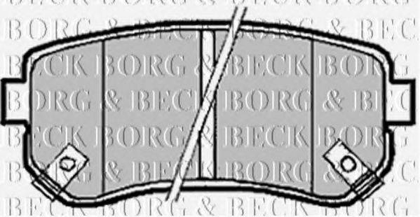 BORG & BECK BBP1924 Комплект тормозных колодок, дисковый тормоз