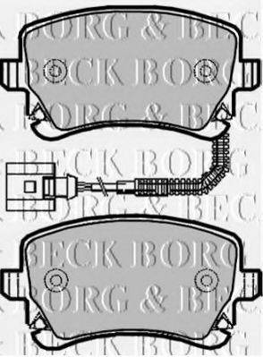 BORG & BECK BBP1939 Комплект тормозных колодок, дисковый тормоз