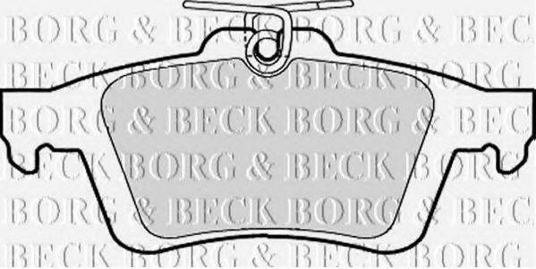 BORG & BECK BBP1943 Комплект тормозных колодок, дисковый тормоз
