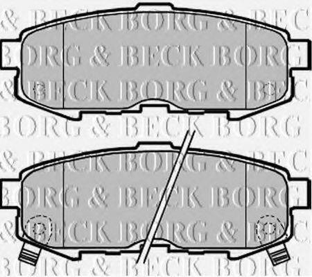 BORG & BECK BBP1955 Комплект тормозных колодок, дисковый тормоз