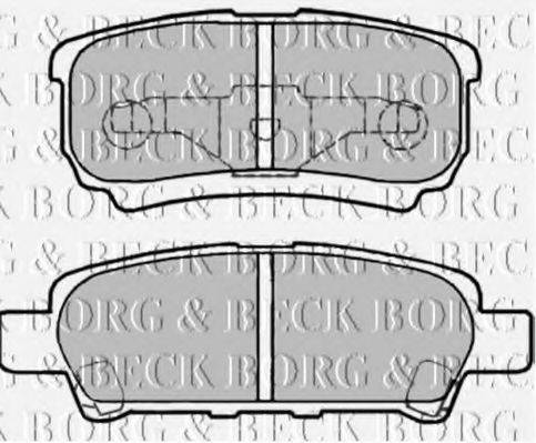 BORG & BECK BBP2003 Комплект тормозных колодок, дисковый тормоз