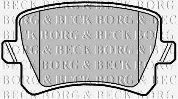 BORG & BECK BBP2044 Комплект тормозных колодок, дисковый тормоз