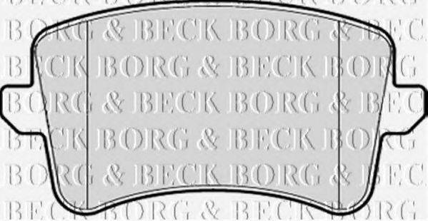 BORG & BECK BBP2055 Комплект тормозных колодок, дисковый тормоз