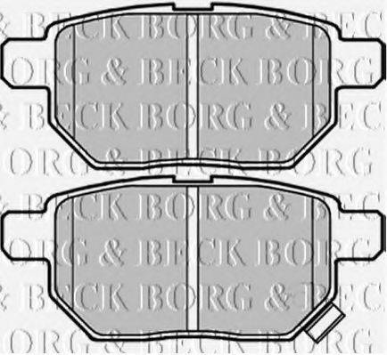 BORG & BECK BBP2070 Комплект тормозных колодок, дисковый тормоз