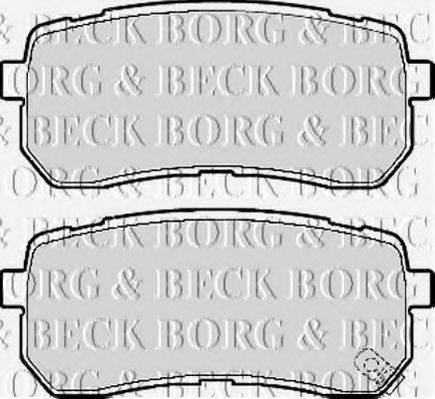 BORG & BECK BBP2117 Комплект тормозных колодок, дисковый тормоз