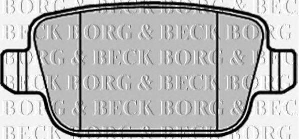 BORG & BECK BBP2122 Комплект тормозных колодок, дисковый тормоз
