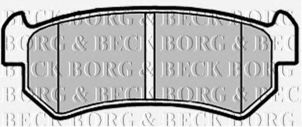 BORG & BECK BBP2146 Комплект тормозных колодок, дисковый тормоз