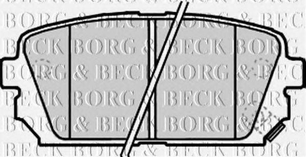 BORG & BECK BBP2179 Комплект тормозных колодок, дисковый тормоз