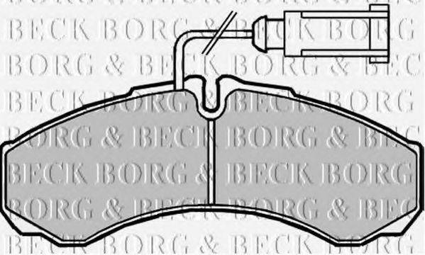 BORG & BECK BBP2190 Комплект тормозных колодок, дисковый тормоз