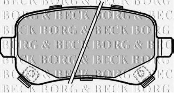 BORG & BECK BBP2209 Комплект тормозных колодок, дисковый тормоз