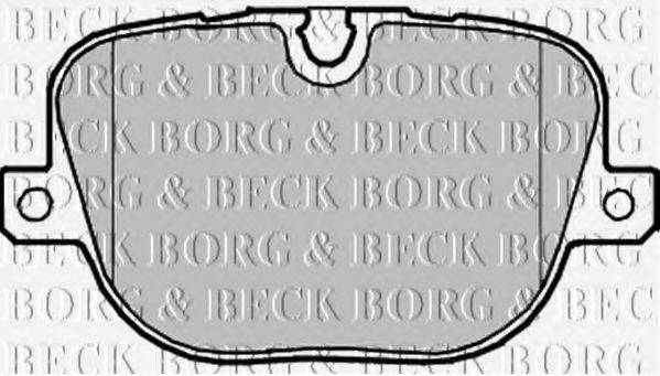 BORG & BECK BBP2215 Комплект тормозных колодок, дисковый тормоз