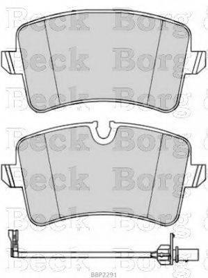 BORG & BECK BBP2291 Комплект тормозных колодок, дисковый тормоз
