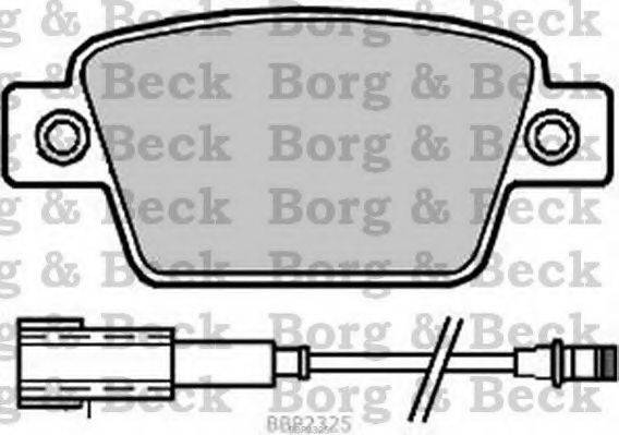 BORG & BECK BBP2325 Комплект тормозных колодок, дисковый тормоз