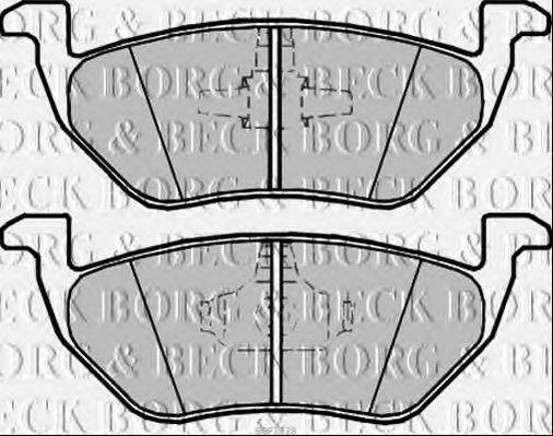 BORG & BECK BBP2328 Комплект тормозных колодок, дисковый тормоз