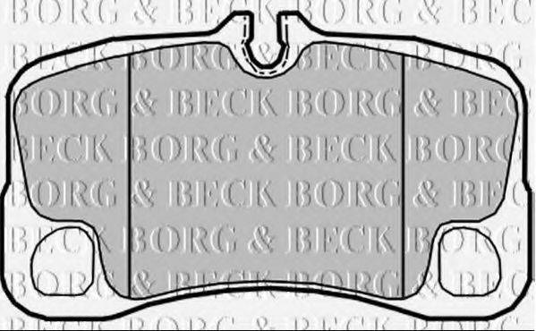 Комплект тормозных колодок, дисковый тормоз BORG & BECK BBP2359