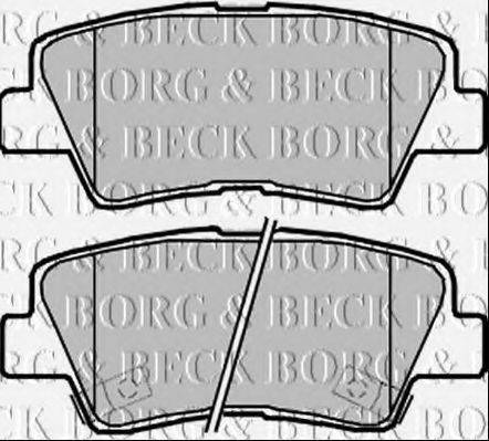 BORG & BECK BBP2370 Комплект тормозных колодок, дисковый тормоз
