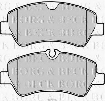 BORG & BECK BBP2409 Комплект тормозных колодок, дисковый тормоз