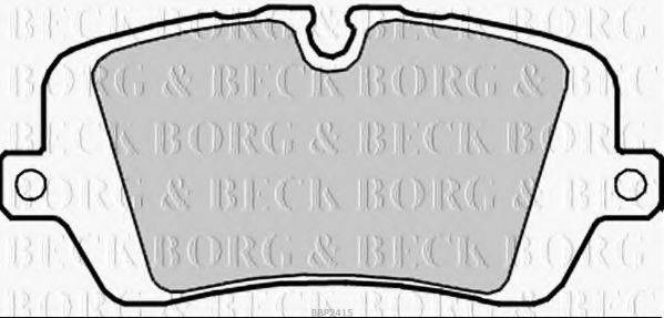 BORG & BECK BBP2415 Комплект тормозных колодок, дисковый тормоз