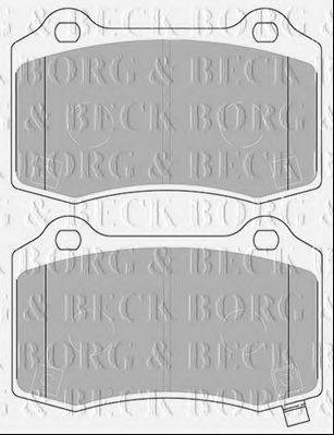 BORG & BECK BBP2433 Комплект тормозных колодок, дисковый тормоз