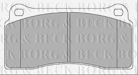 BORG & BECK BBP2437 Комплект тормозных колодок, дисковый тормоз