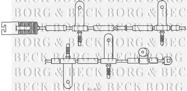 BORG & BECK BWL3039 Сигнализатор, износ тормозных колодок