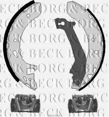 BORG & BECK BBS1054K Комплект тормозных колодок