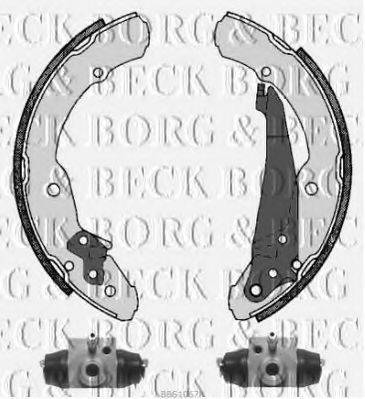 Комплект тормозных колодок BORG & BECK BBS1067K