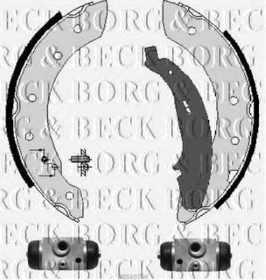 Комплект тормозных колодок BORG & BECK BBS1076K