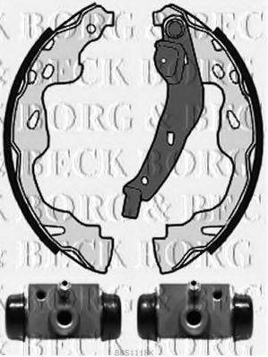 BORG & BECK BBS1118K Комплект тормозных колодок