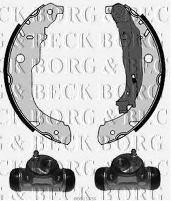 BORG & BECK BBS1123K Комплект тормозных колодок