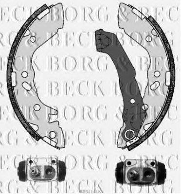 Комплект тормозных колодок BORG & BECK BBS1141K