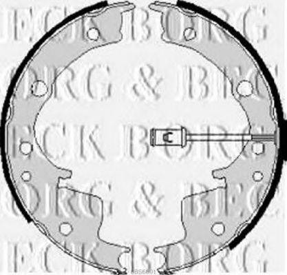 BORG & BECK BBS6001 Комплект тормозных колодок