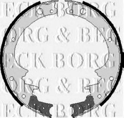 Комплект тормозных колодок BORG & BECK BBS6039