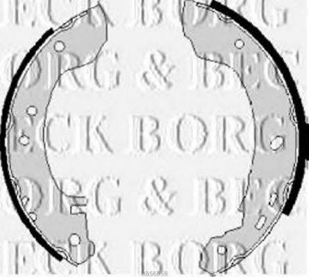 BORG & BECK BBS6058 Комплект тормозных колодок