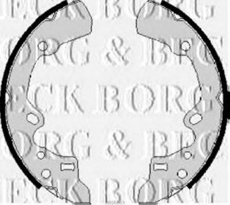 BORG & BECK BBS6063 Комплект тормозных колодок