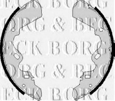 Комплект тормозных колодок BORG & BECK BBS6083