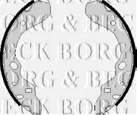 Комплект тормозных колодок BORG & BECK BBS6112